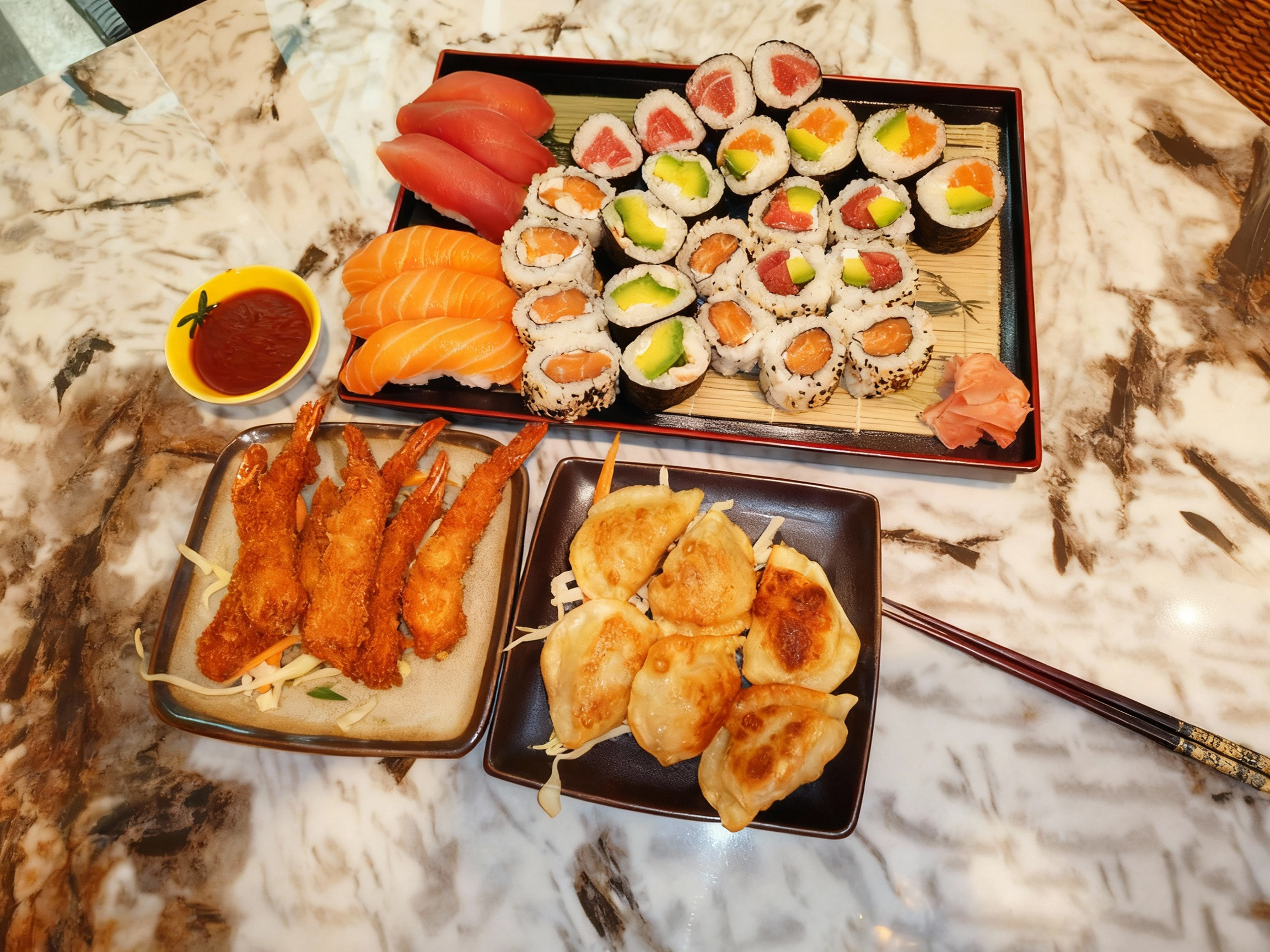 Menú para tres personas